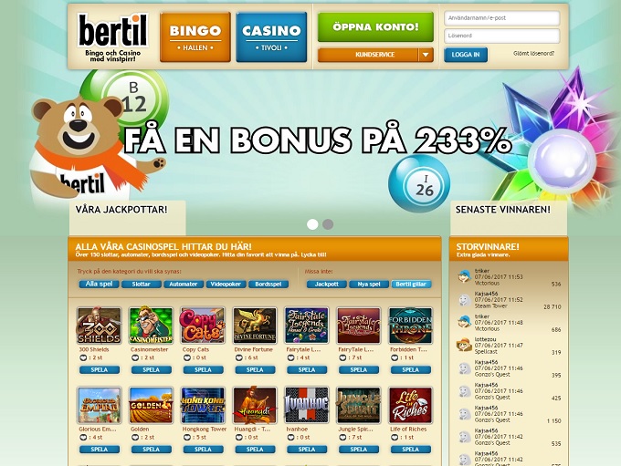 Bertil.com Casino Review