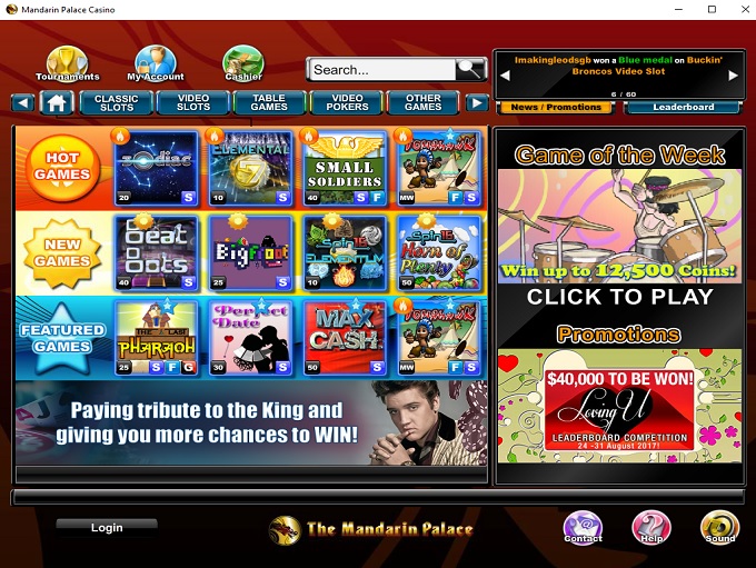 Mandarin Palace Online Casino Review