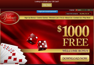 Villento Casino Homepage