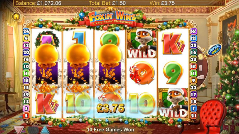 Foxin’ Wins A Very Foxin’ Christmas Online Video Slot