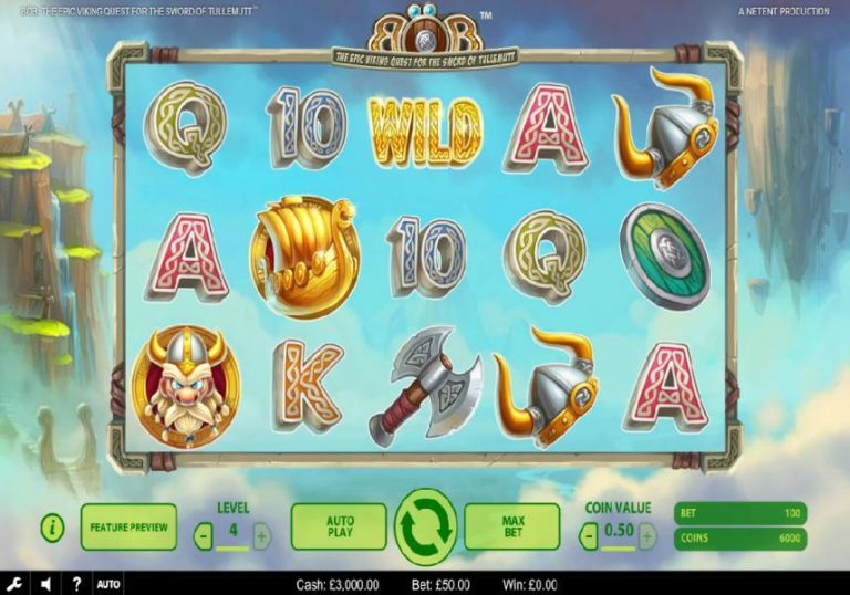 Bob The Epic Viking Quest For The Sword Of Tullemutt Online Video Slot