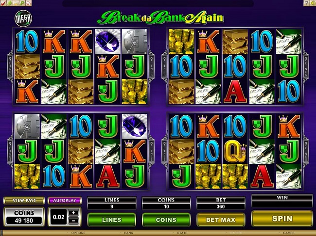 Mega Spin Break Da Bank Again Online Video Slot