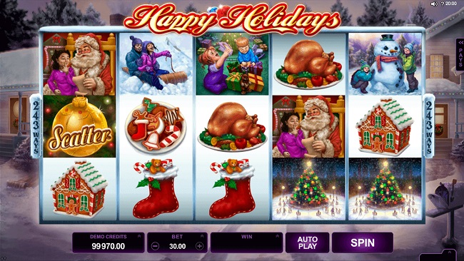 Happy Holidays Online Video Slot
