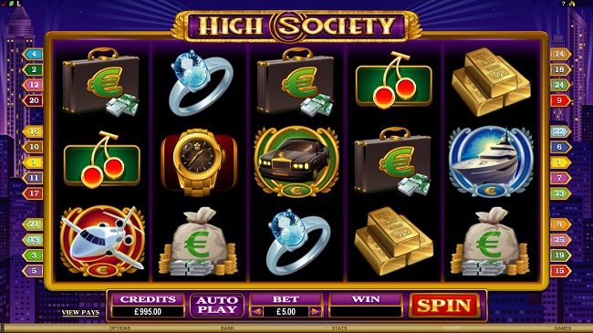 High Society Online Video Slot Review