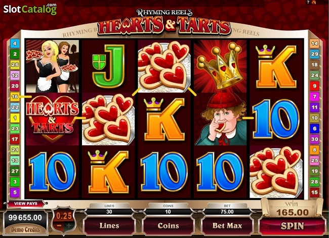 Rhyming Reels - Hearts and Tarts Online Video Slot