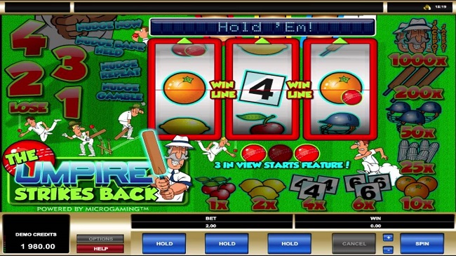 The Umpire Strikes Back Online Video Slot
