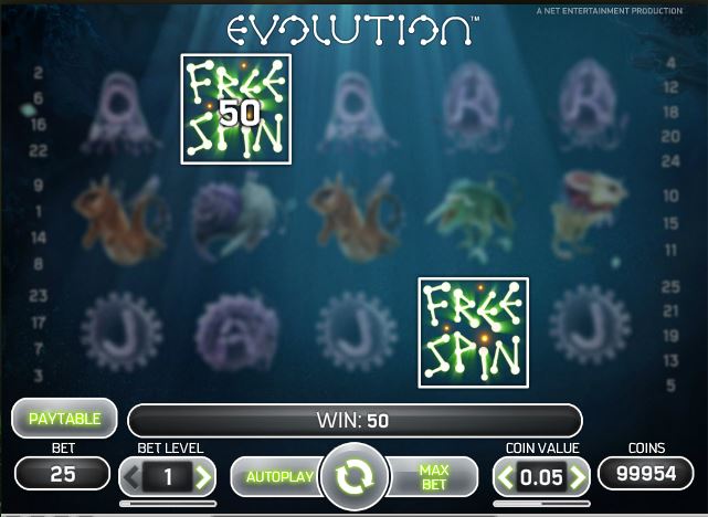Evolution Online Video Slot