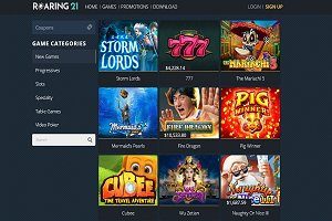 Roaring 21 Game lobby