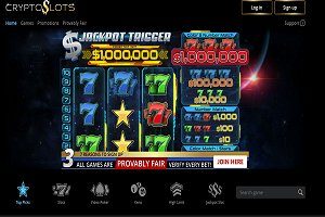 Cryptoslots Casino Lobby