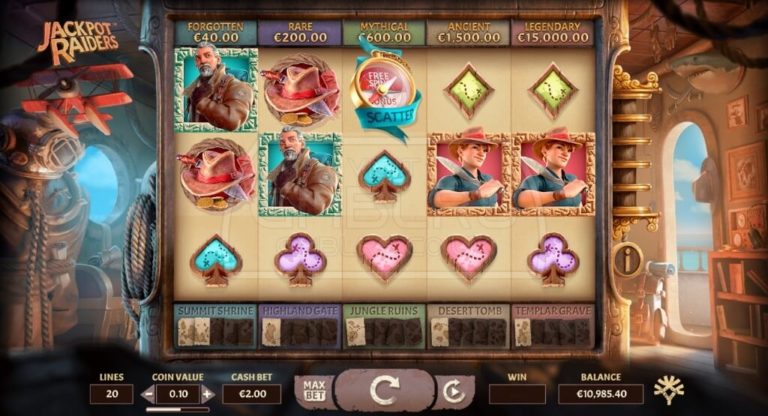 Jackpot Raiders Online Video Slot