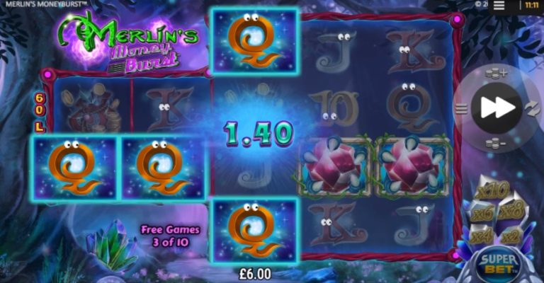 Merlin’s Moneyburst Online Video Slot