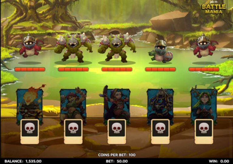 Battle Mania Online Video Slot