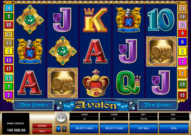 Lady of Avalon Online Video Slot