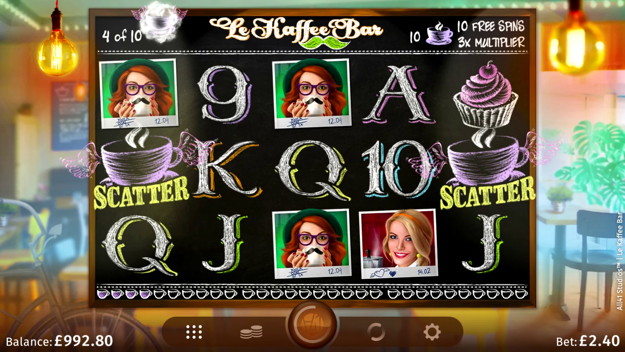 Le Kaffee Bar Online Video Slot