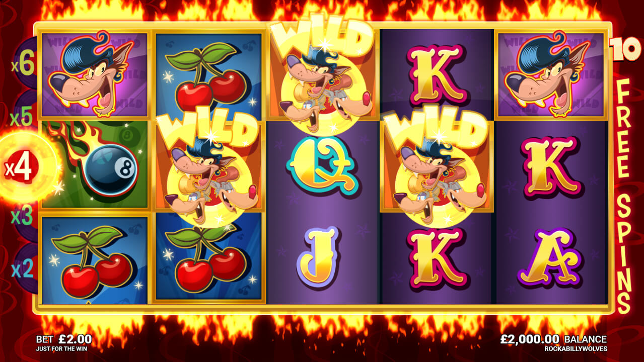 Rockabilly Wolves Online Video Slot