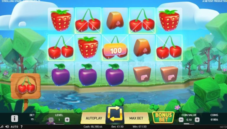 Strolling Staxx: Cubic Fruits Online Video Slot