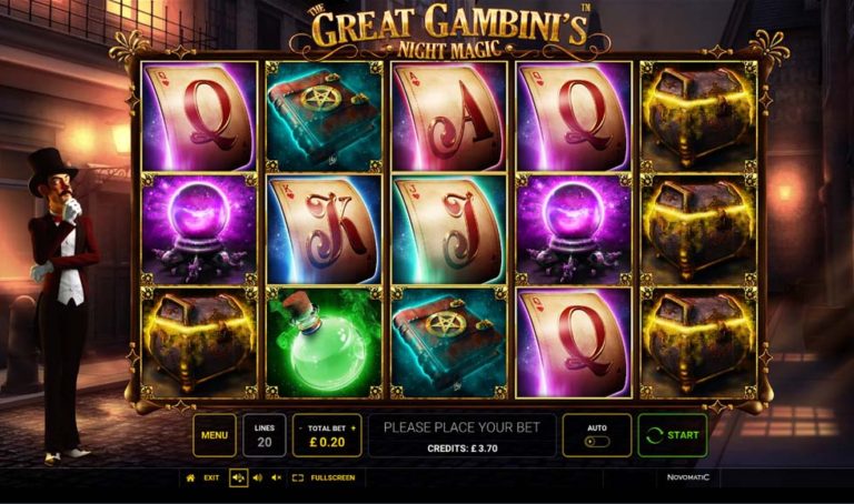 The Great Gambini’s Night Magic Online Video Slot