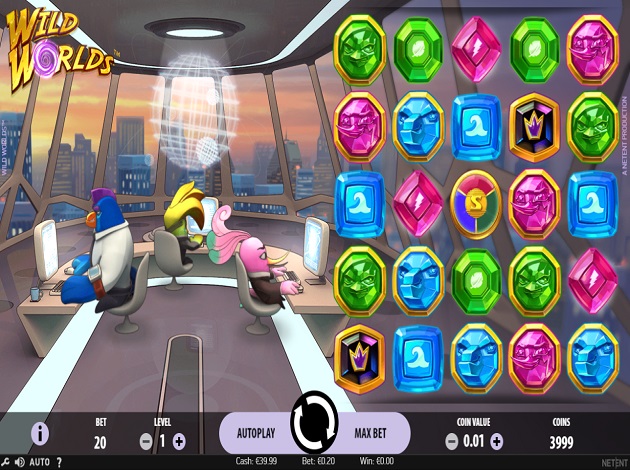Wild Worlds Online Video Slot