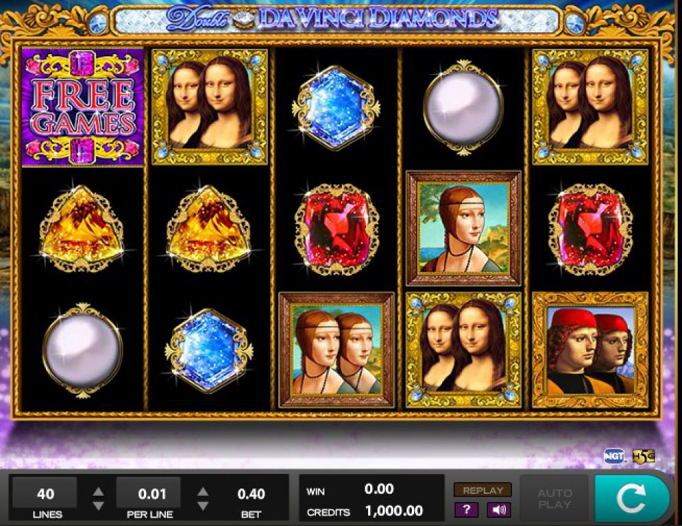 Double Da Vinci Diamonds Online Video Slot