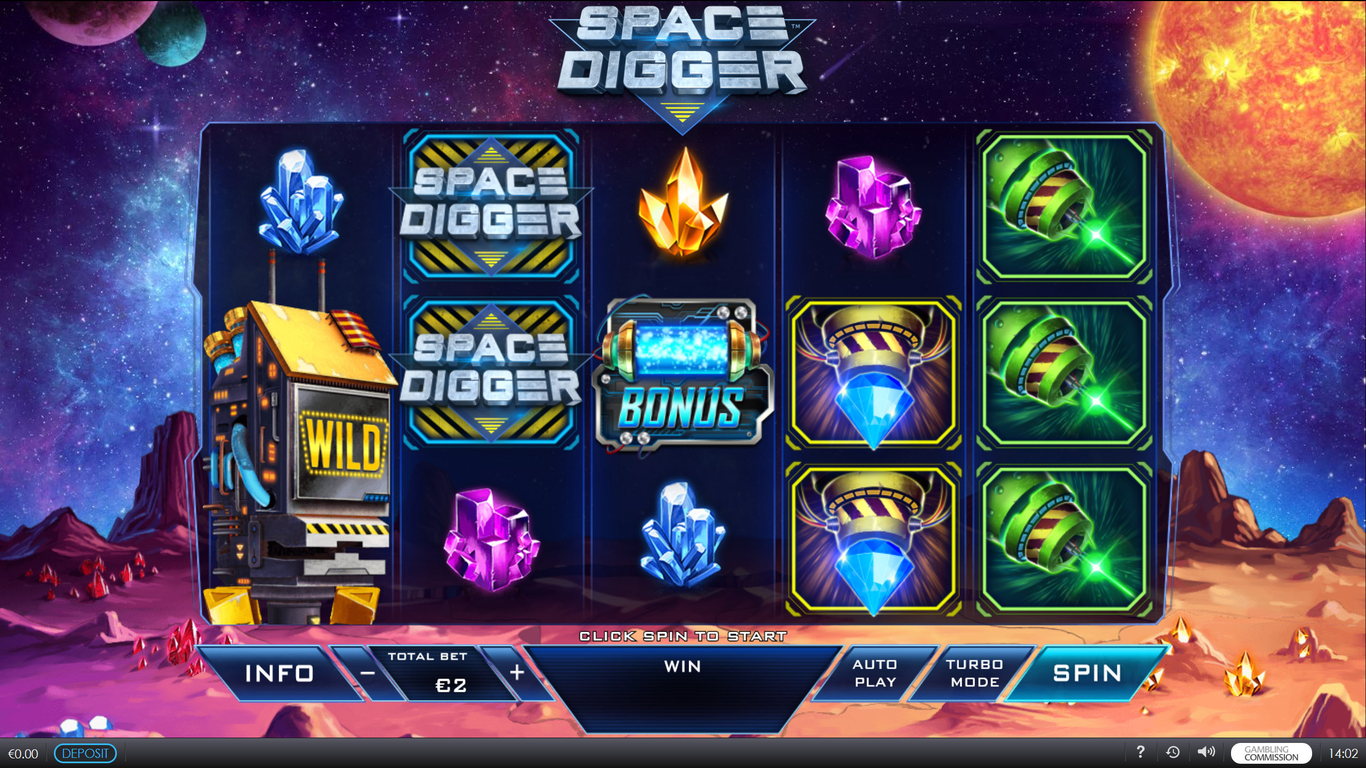 Space Digger Online Video Slot