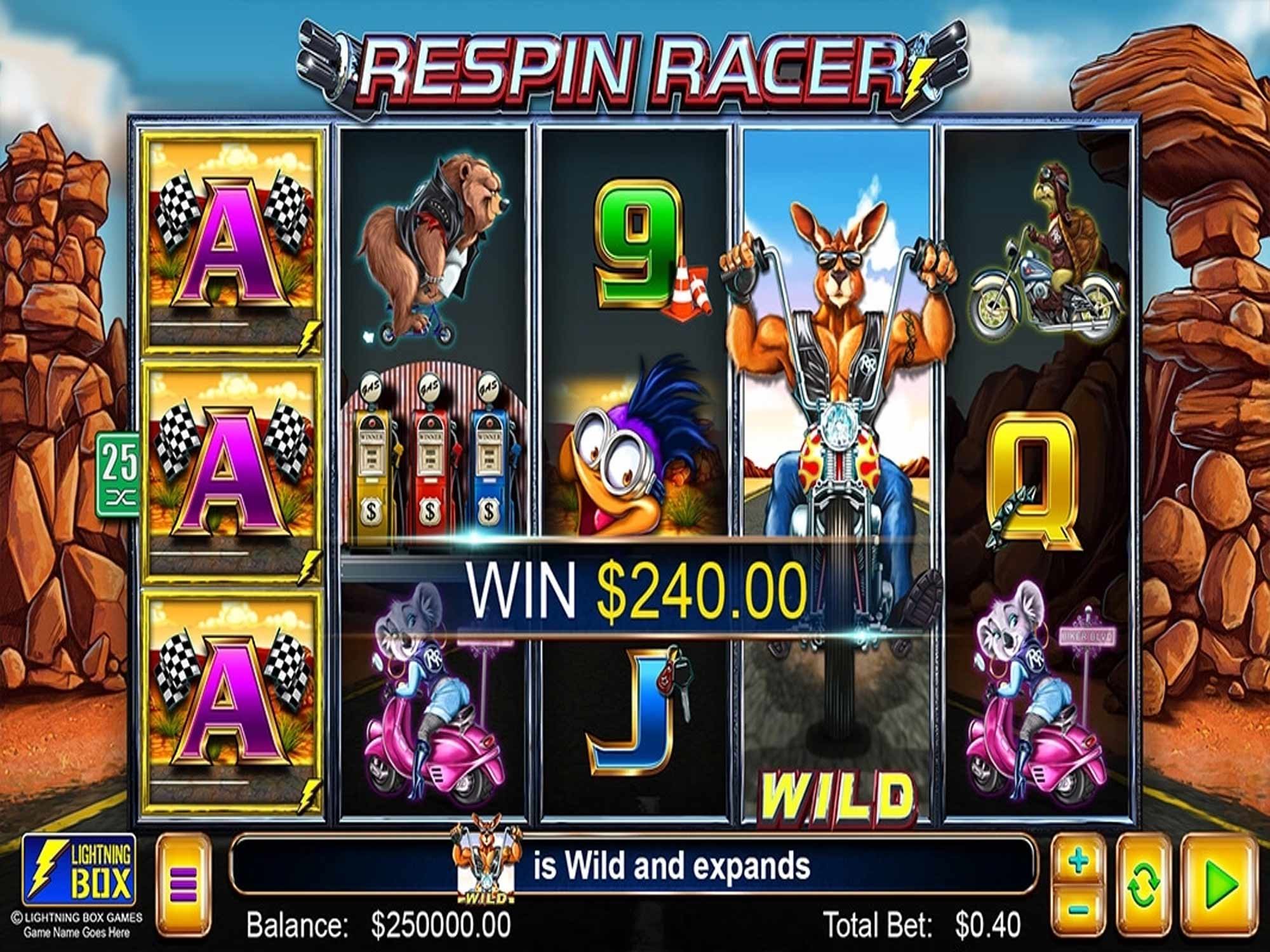 Respin Racer Online Video Slot