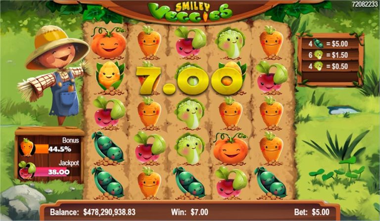 Smiley Veggies Online Video Slot