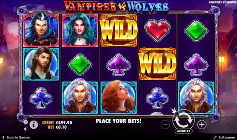Vampires vs Wolves Online Video Slot