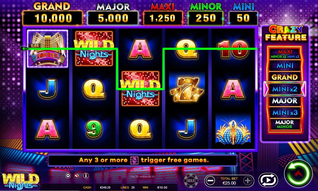 Wild Nights: Crazy Feature Online Video Slot