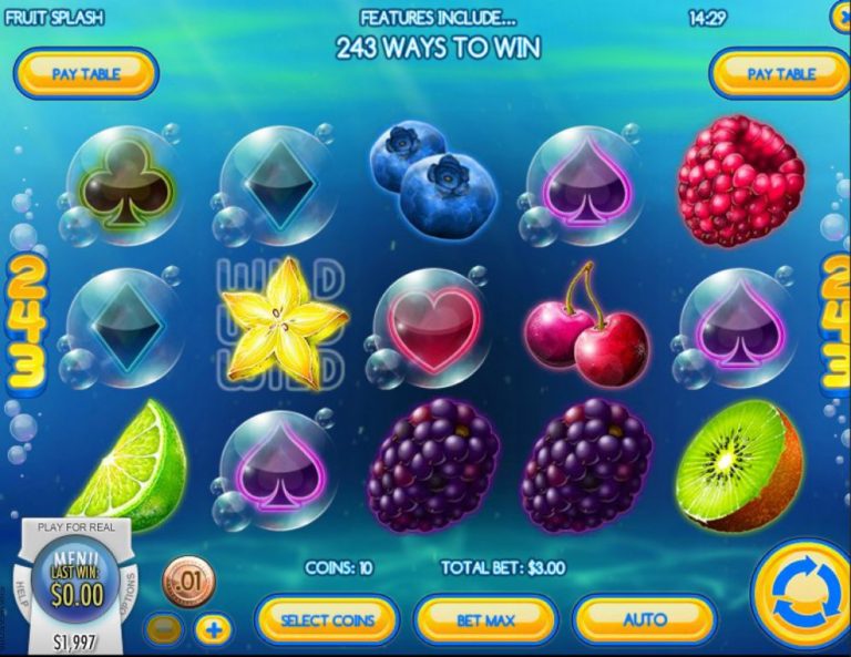 Fruit Splash Online Video Slot