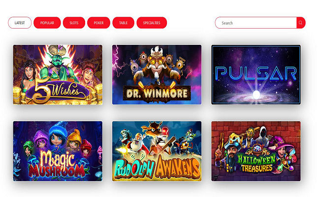 Red Dog Games Lobby