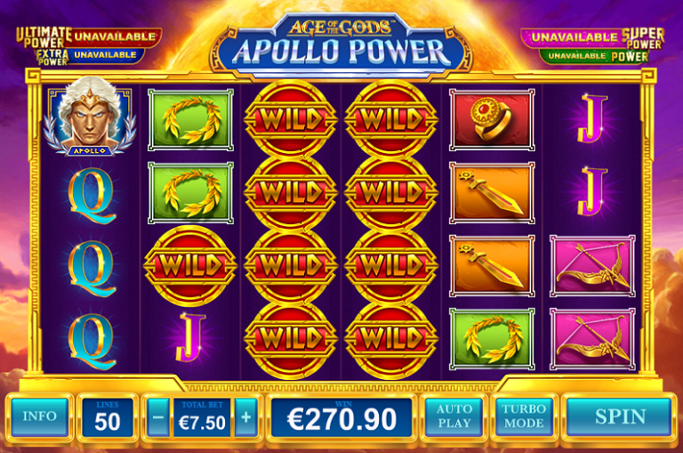 Age of the gods: Apollo Power Online Video Slot