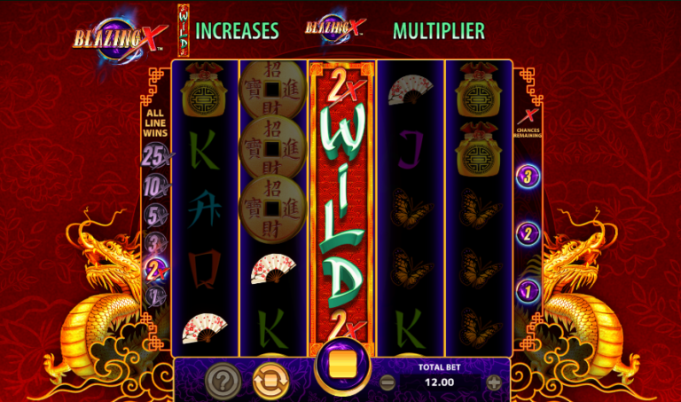 Blazing X Asia Online Video Slot