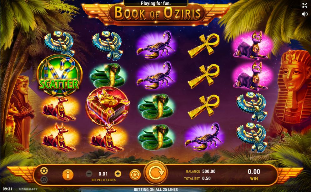 Book of Oziris Online Video Slot