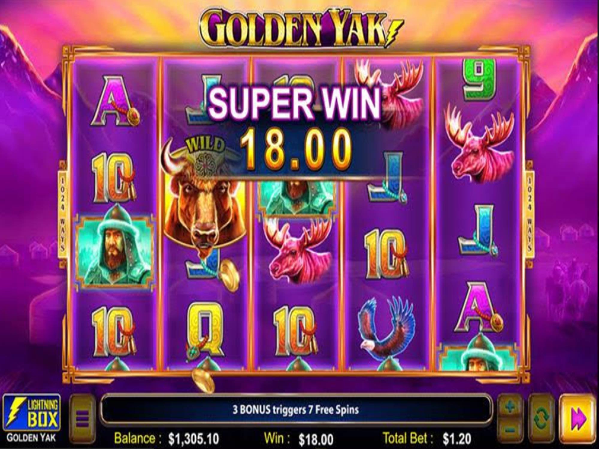Golden Yak Online Video Slot