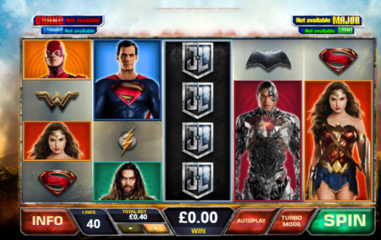 Justice League Comic Online Video Slot