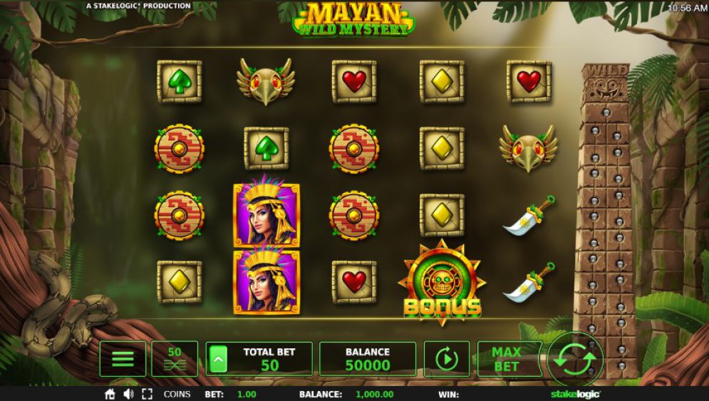 Mayan Wild Mystery Online Video Slot
