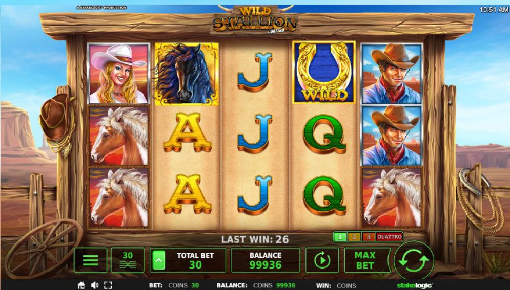Wild Stallion Quattro Online Video Slot