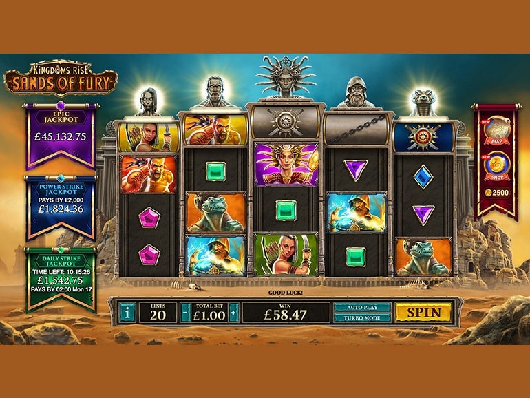 Kingdoms Rise: Sands of Fury Online Video Slot
