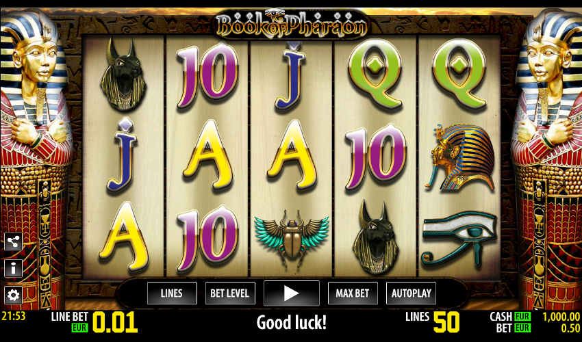 Book of Pharaoh Online Video Slot
