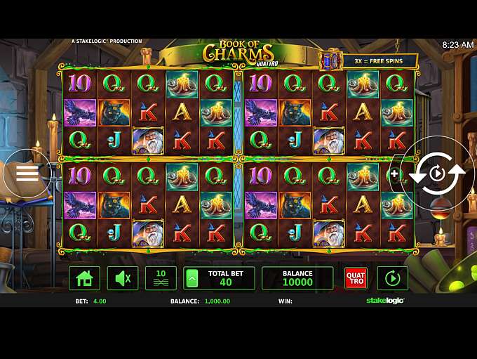 Book of Charms Quattro Online Video Slot