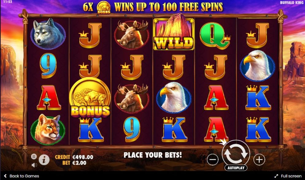 Buffalo King Online Video Slot