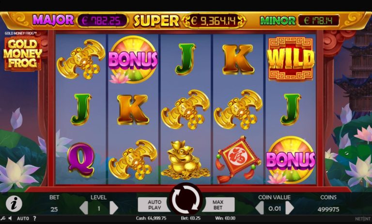 Gold Money Frog Online Video Slot