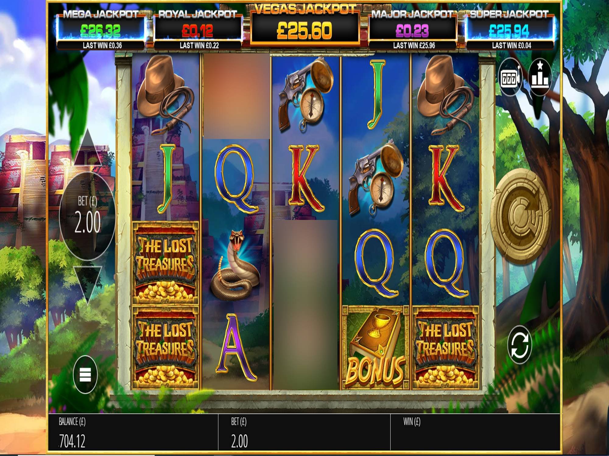 The Lost Treasures Online Video Slot