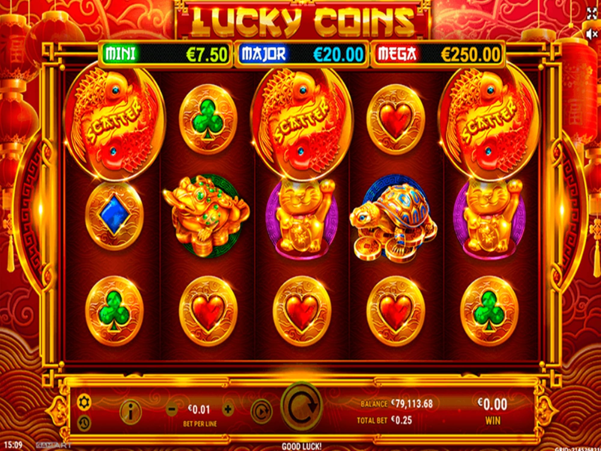 Lucky Coins Online Video Slot