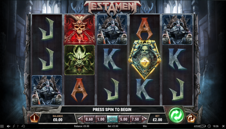 Testament Online Video Slot