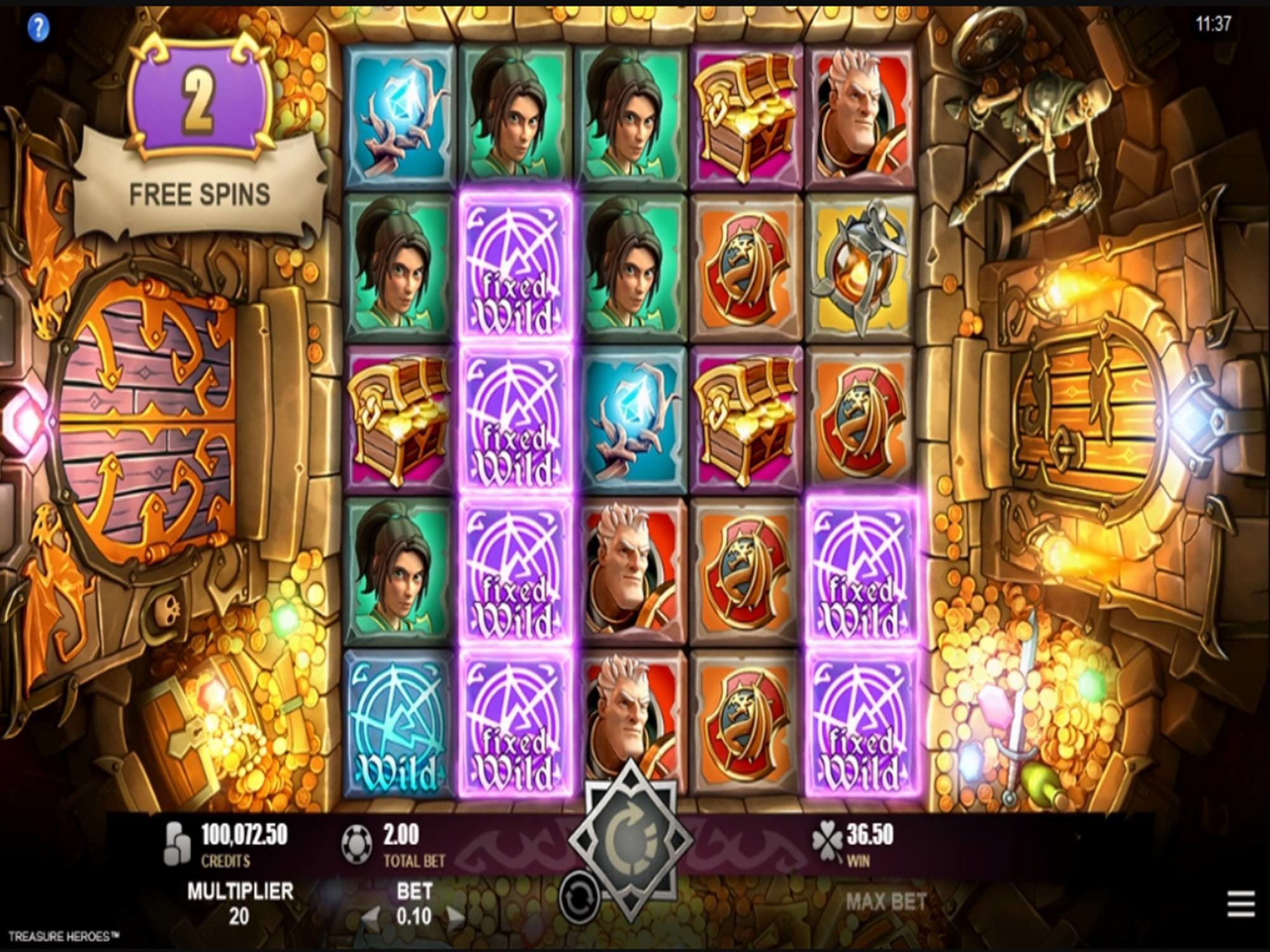 Treasure Heroes Online Video Slot