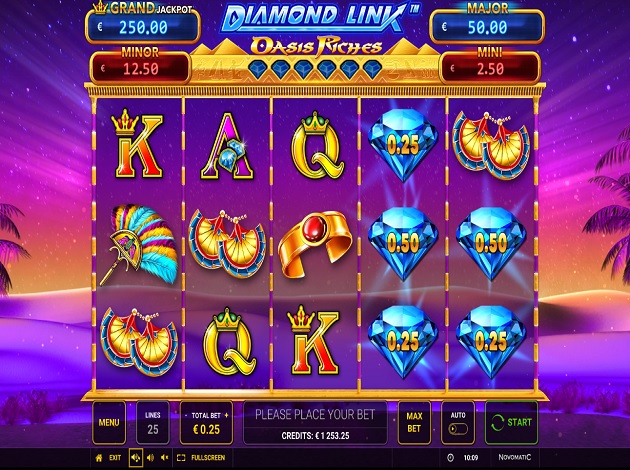 Diamond Link: Oasis Riches Online Video Slot