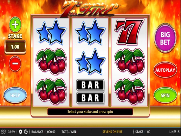 7s On Fire Online Video Slot
