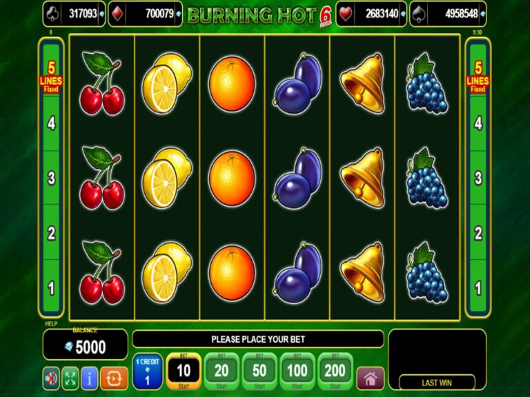 Burning Hot 6 Reels Online Video Slot
