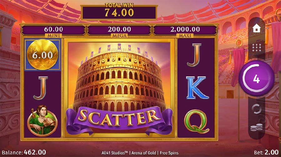 Arena of Gold Online Video Slot